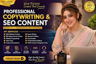 write sales copy and seo website content