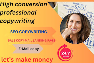 write sales copy and seo website content