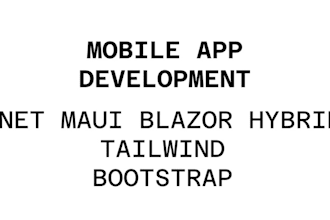 develop maui blazor hybrid mobile app ios and android