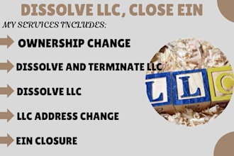 dissolve US llc, register llc, close ein, boi report, itin and ein application