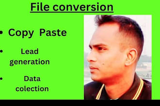 do file conversion, copy paste, and lead generation