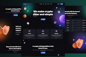 develop a crypto website for your  token, meme coin, crypto website