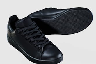 do 3d shoe design, footwear, cgi shoe, 3d  modelling, 3d animation