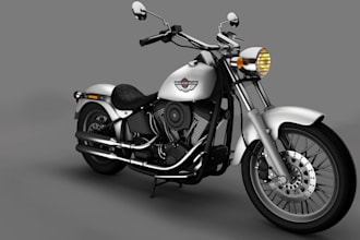 port 3d motorcycle for game, 3d bike render, rigging in ue5, vehicle animation