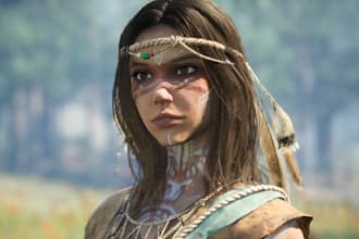 custom video game character, 4k texture, clean topology, ue5 rig, animate, gmod