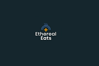 create a food logo design based on your prompts and interests