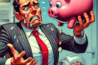 create a political cartoon or illustration