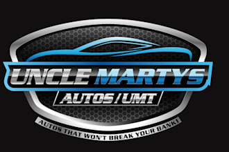 create modern car details, car wash logo design