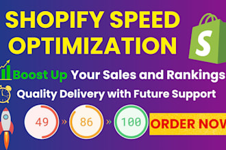 optimize shopify page speed improve and increase website performance speed up