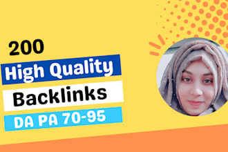 do 200 high da pa backlinks dofollow web20 links SEO boost