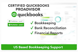 provide quickbooks online bookkeeping and bank reconciliation services