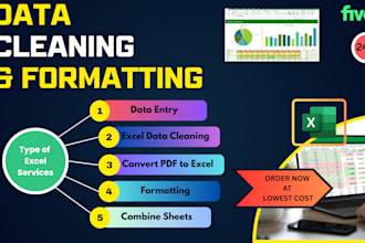 clean, formate, organize your data