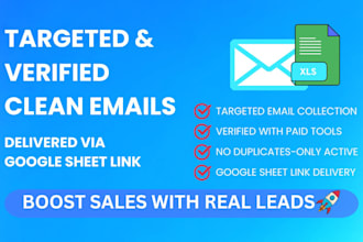 collect and verify targeted email list for your business growth
