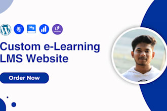 build a professional wordpress lms website with online courses and membership