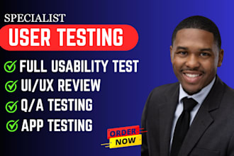 test your website or app and give real user experience feedback user testing