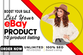 do ebay listing, ebay seo listing, ebay lister, ebay product upload