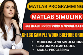 do best matlab programming, simulink, image and gui projects