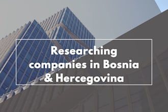 research companies in bosnia and herzegovina
