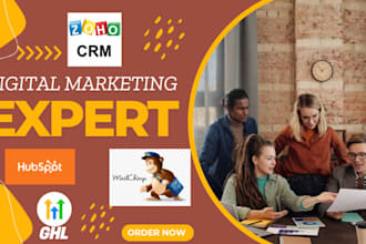create go high level hubspot zoho mail chimp email template
