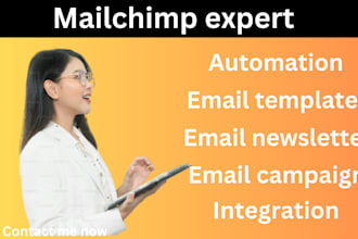 mailchimp  template automation campaign mailchimp newsletter and autoresponder
