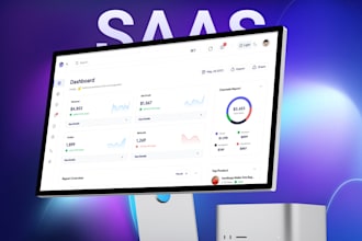 design saas, CRM and dashboards UI UX design in figma