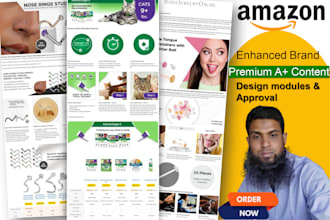 design premium amazon a plus content or ebc enhance brand content