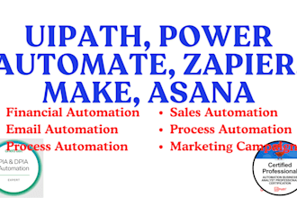 do financial sales process automation campaigns in uipath powerautomate zapier