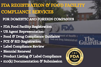do fda registration, compliance, product listing and 510k documentation