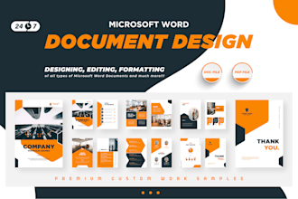 design and format microsoft word document