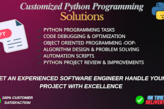 write, edit, review python program code and python projects