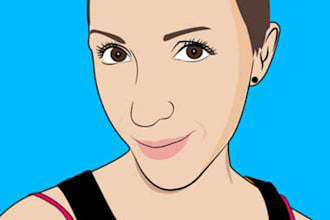 illustrate your profile picture as a cartoon in my style