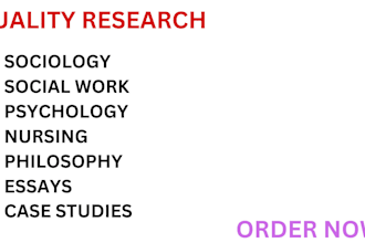 do urgent nursing, psychology, philosophy, sociology and case study