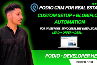 set up podio CRM and automate workflows with globiflow