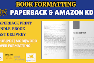 kdp book formatting, book publishing, book typesetting, indesign, picture book