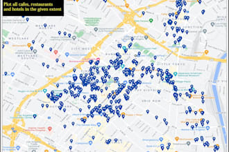 extract, scrape gis data, business locations from openstreetmap, google maps