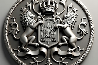 high detailed 3d bas relief,wood carving, coin engraving,dxf design for printing