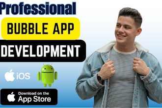develop bubble mpv website bubble io app bubble saas crm figma to flutter, pwa