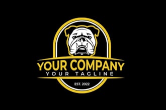 do creative and good looking bulldog logo design