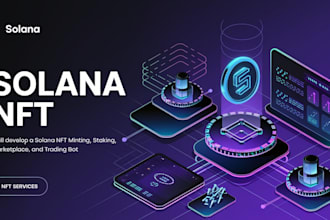 develop a solana nft dapp and trading bot