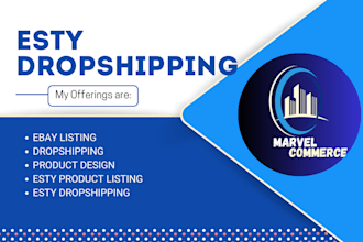 do etsy drop shipping, SEO product listing, ebay listing product design