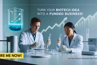 write investor ready biotech business plan USA UK eu asia loan approval grant
