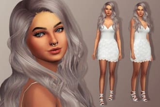 custom content for the sims 4, sims 4 cc, vfx, 3d clothing for sansar, sims