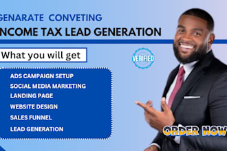 generate income tax leads bookkeeping leads finance tax lead generation