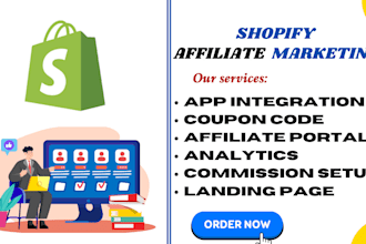 setup shopify affiliate marketing uppromote goaffpro bixgrow referral candy