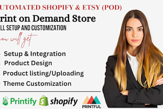setup etsy shopify print on demand etsy print on demand store printify printful