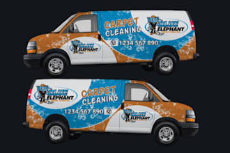 design vehicle wrap for your car wrap, van wrap, truck wrap, vehicle wrap design
