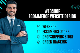 build online webshop ecommerce store using woocommerce wordpress, wix or shopify