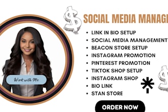 design link in bio social media landing page linktree
