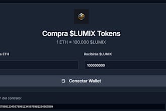 create web3 dapp, dex, staking, presale on solana bsc ethereum