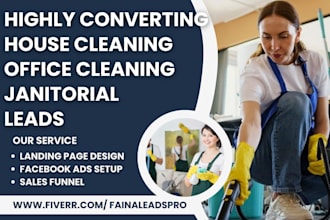 generate house cleaning commercial cleaning gutter cleaning janitorial leads